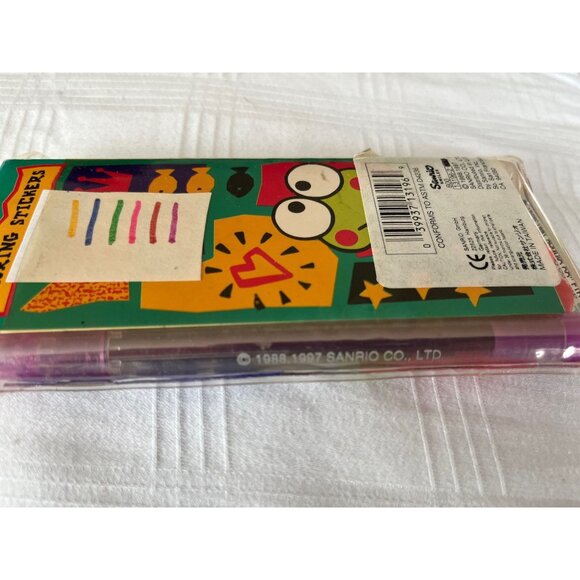 Vtg 1988-1997 Sanrio Hello Kitty Keroppi Frog Felt Tip Pen Set Of 6 & 5 Page - Picture 6 of 8